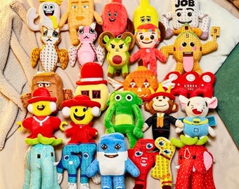 Steal a Brainrot Jandel,Brainrot Plush Toy,Horror Stuffed Doll,Spooky Plush,Handmade Horror Toy