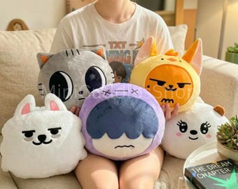 Txt plush pillow 30cm - Soobin Yeonjun Beomgyu Taehyun Huening Kai - Kpop cushion home decor - MOA collection gift - plushie set for bed