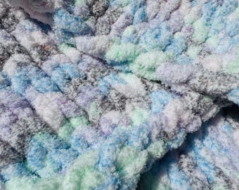 Pastel Dreams – Hand-Knit Baby Blanket