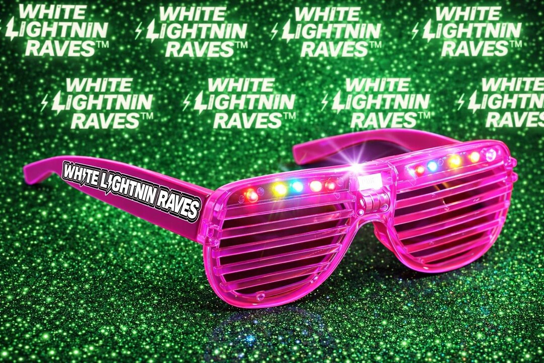 LED Shutter Glasses for Parties(5pack) – White Lightnin Raves ...
