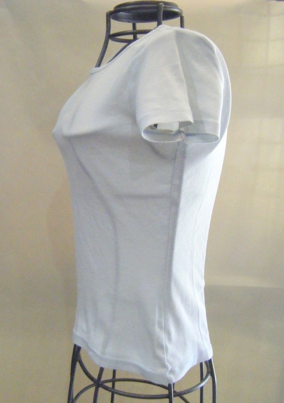 Vintage Gap Light Blue Tee Shirt Ladies Size Extr… - image 3