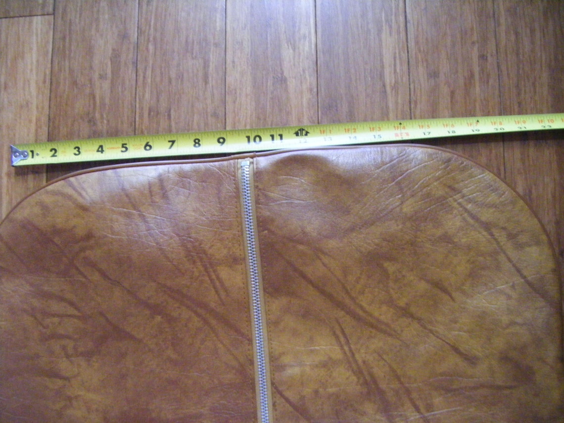 Vintage American Tourister Garment Bag Faux Tan Leather Etsy