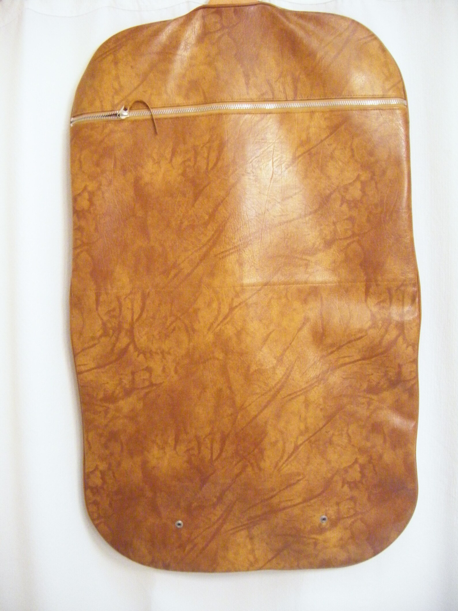 Vintage American Tourister Garment Bag Faux Tan Leather Etsy