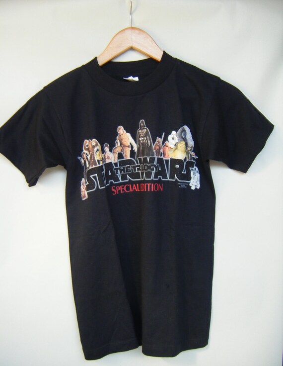 Vintage Star Wars Black T Shirt Special Edition Clothing Collector 