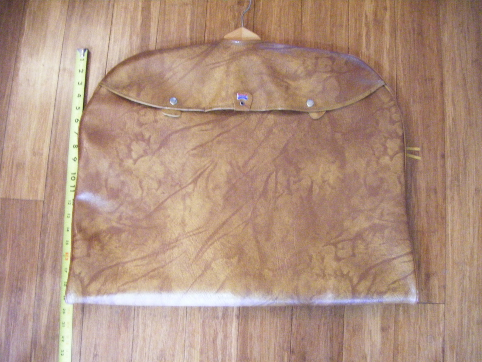 Vintage American Tourister Garment Bag Faux Tan Leather Etsy