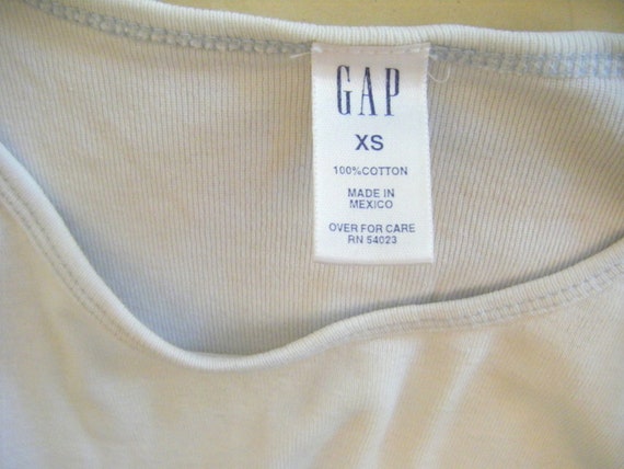 Vintage Gap Light Blue Tee Shirt Ladies Size Extr… - image 7