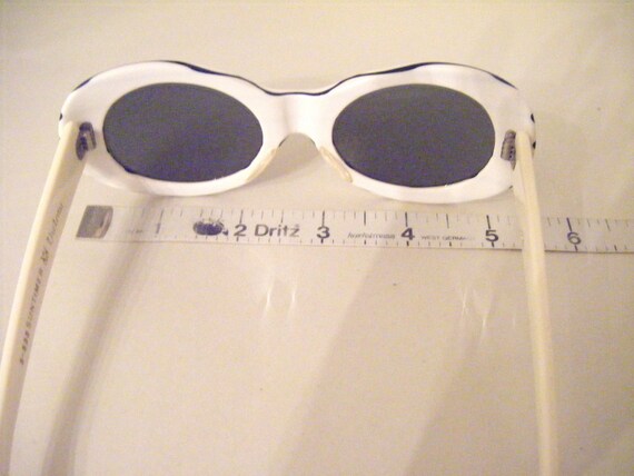 Vintage White Black Suntimers by Victory Sunglass… - image 6