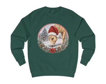 Christmas Horse Sweatshirt | Cozy Winter Horse Lover Crewneck