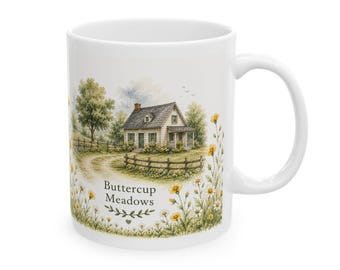 Wildflower Meadow Mug | Floral Daisies Ceramic Coffee Cup