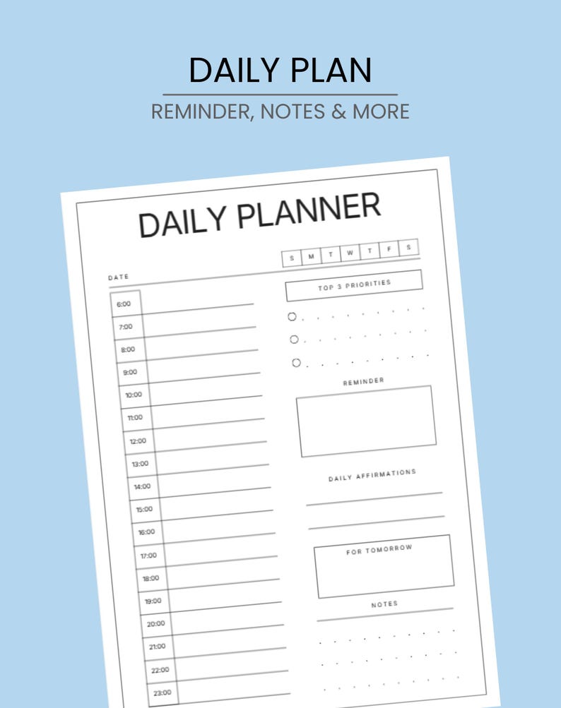 Printable Study Planner Digital PDF Student Planner Academic Planner ...