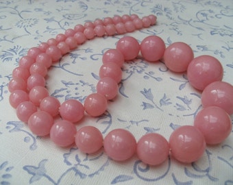 Pretty in Pink Vintage French Necklace Shipping Included