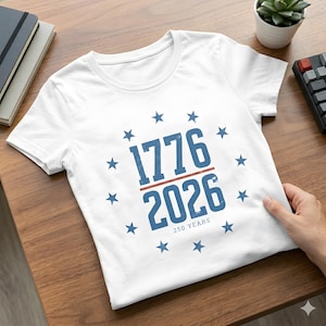 Vintage America 250th Anniversary PNG, 1776-2026 Betsy Ross Star Design (Digital Download)