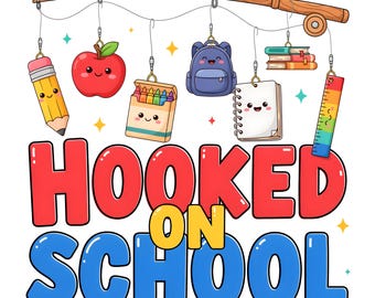Back to School PNG, School Vibes Design, First Day Student Shirt Graphic, Digital Download