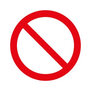 Paquete de archivos SVG de señal de prohibido, DXF sin símbolo, vector de prohibición, 7 archivos