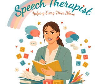 Speech Therapist PNG | SLP Teacher Design | Teacher Sublimation | Instant Download