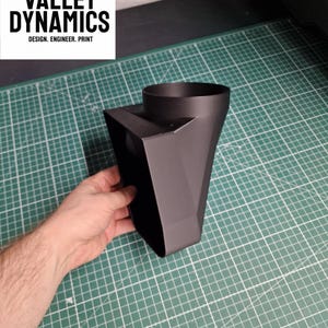 The customer requested a custom air intake for their car, with a rough sketch provided we created a full parametric model and printed it in a hard wearing, durable and tough material (ABS-GF)