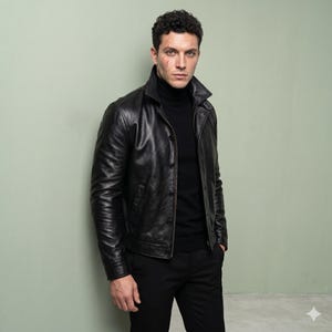 James Bond Leather Jacket - Etsy