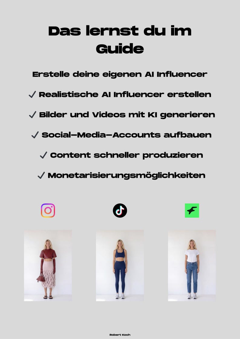 AI Influencer Blueprint – Create AI Influencers, AI Content Guide ...