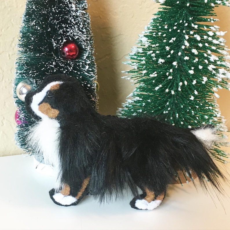 Bernese Mountain Dog Ornament Bernese Christmas Tree Ornament Felt