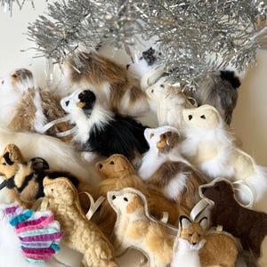 Custom Handmade Dog Ornament - Choice of Breed - Based on Your Photo - One Handmade Felt Dog Ornament - Dog Gift for Owner