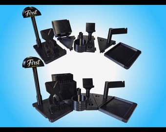 Organizador de escritorio, organizador de mesita de noche, modular, impresión 3D personalizada, un solo color.