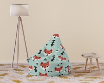 Funda abstracta para sillón tipo puf con acuarela pastel / Remolino en rosa suave, dorado y verde azulado