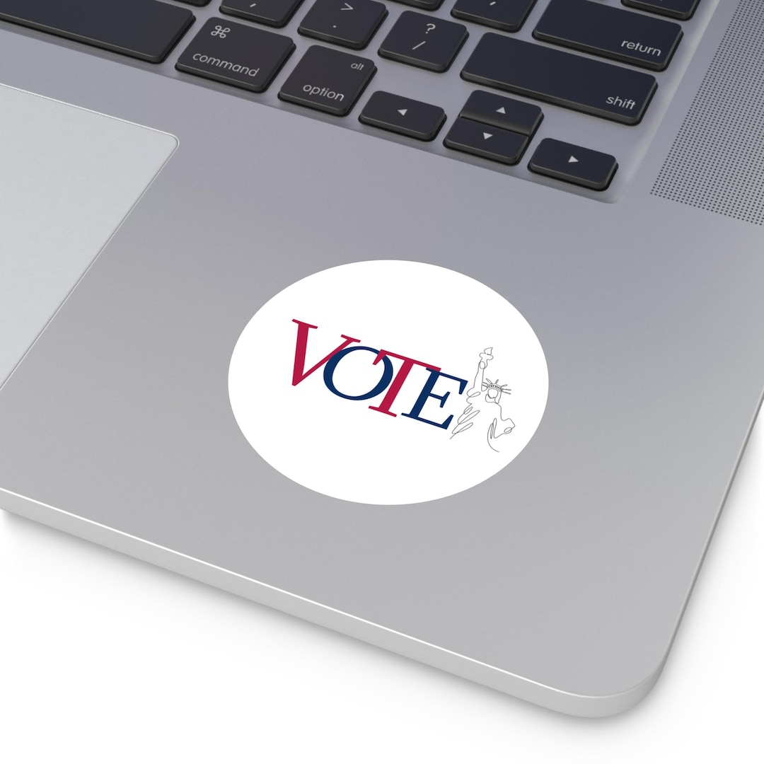 VOTE Statue of Liberty Sticker | Round Political Sticker, Indoor ...