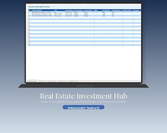 Real Estate Investment Hub: Portfolio Tracker, Deal Analyzer (Notion Template)