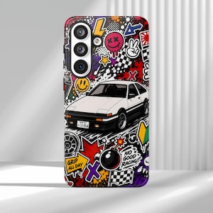JDM Phone Case, Drift Car, Japanese Car, Car Lover Gift, Racing Gift, Car Enthusiast Gift, Colorful Case,Japanese Style,Aesthetic Phone Case