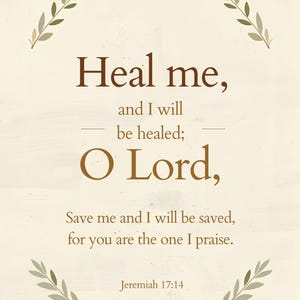 癒しの聖句ウォールアート印刷可能セット｜聖書の8つの節、キリスト教装飾（デジタルダウンロード）