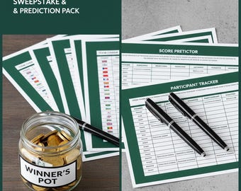 2026 World Cup Sweepstake Kit | Office Pool Predictor, Soccer Wall Chart (Printable)