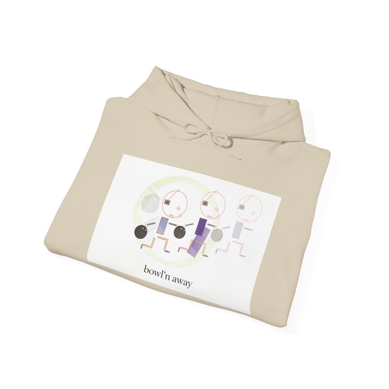 Bowln Away | mpgink ギア | ユニセックス ヘビーブレンド™ フード付きスウェットシャツ 画像 10