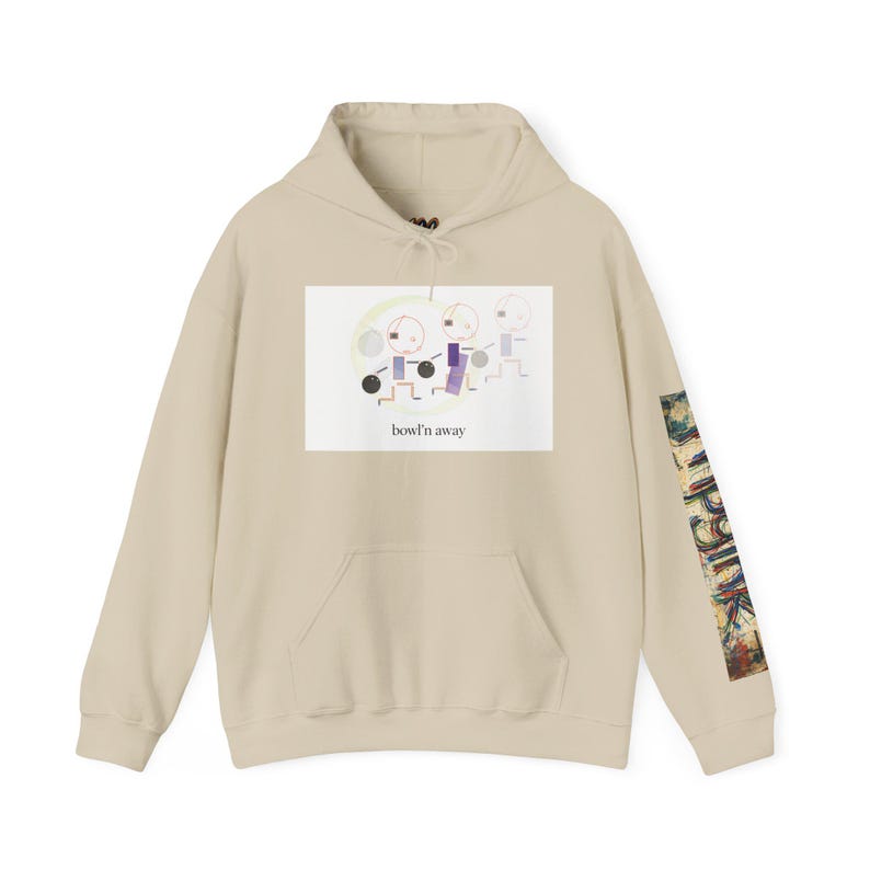 Bowln Away | mpgink ギア | ユニセックス ヘビーブレンド™ フード付きスウェットシャツ 画像 2