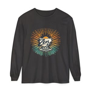 Zen AF Crewneck Sweatshirt | Sunburst Lotus Mindfulness Design imagem 19