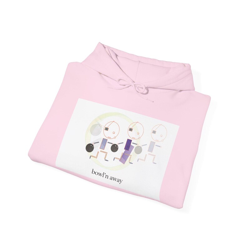 Bowln Away | mpgink ギア | ユニセックス ヘビーブレンド™ フード付きスウェットシャツ 画像 15
