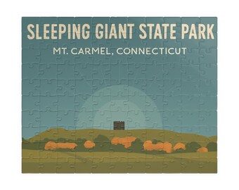 Sleeping Giant State Park Mt Carmel Connecticut Puzzle | Scenic Park Jigsaw