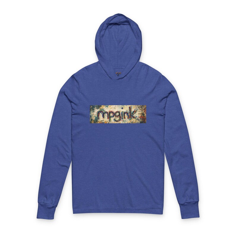 Graffiti Hooded Tee | Street Art Graphic Long Sleeve | mpgink Artist Apparel | Gift for Creatives image 5