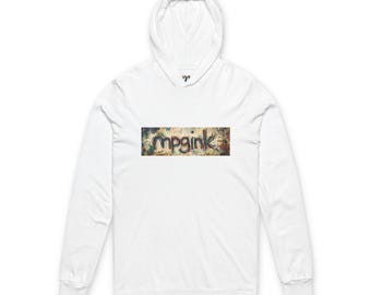 mpgink Graffiti Logo Hooded Tee | Streetwear Graphic Long Sleeve