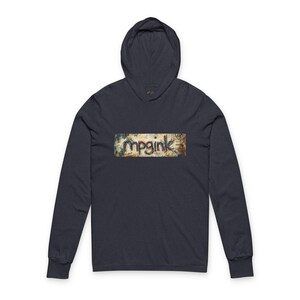 Graffiti Hooded Tee | Street Art Graphic Long Sleeve | mpgink Artist Apparel | Gift for Creatives image 6