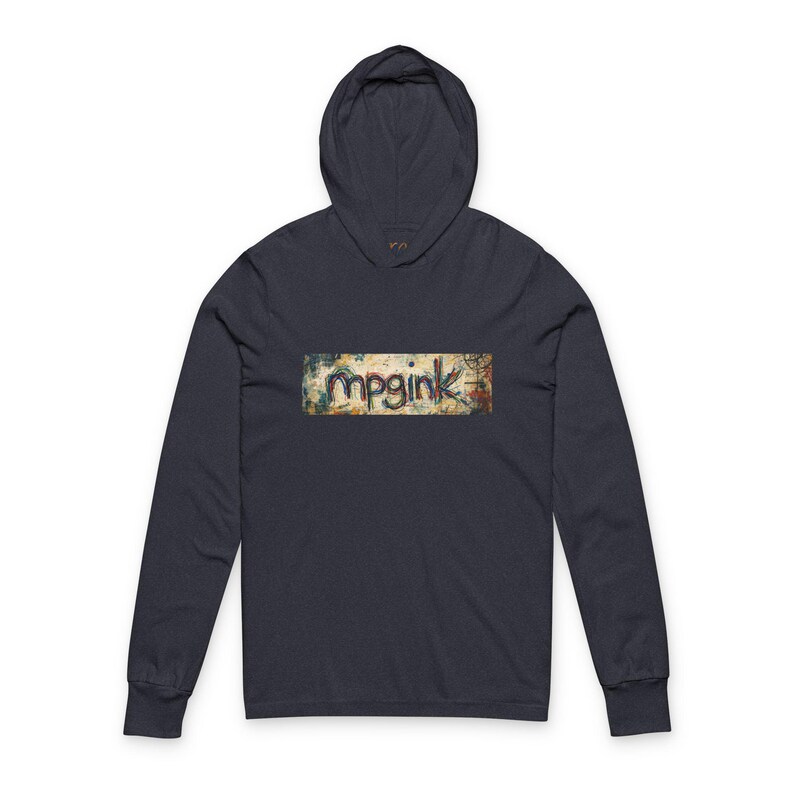 Graffiti Hooded Tee | Street Art Graphic Long Sleeve | mpgink Artist Apparel | Gift for Creatives image 6