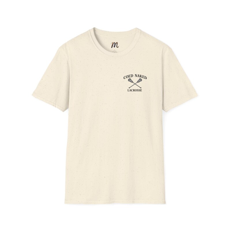 Coed Naked Lacrosse T-Shirt | Crossed Sticks, Wait to Release in the Crease image 5