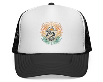Zen AF sunburst trucker cap | surf sunset design