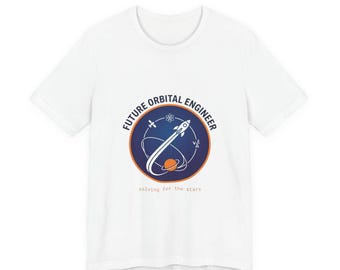 Future Orbital Engineer T-Shirt | Rocket Space Graphic Tee, STEM Kids Shirt, Artemis II