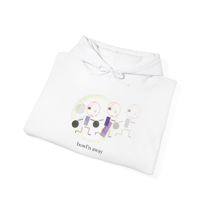 Bowln Away | mpgink ギア | ユニセックス ヘビーブレンド™ フード付きスウェットシャツ 画像 9
