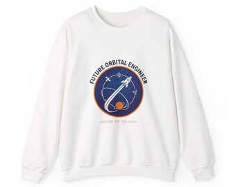 Future Orbital Engineer sweatshirt | Rocket Space Design, STEM, Kids