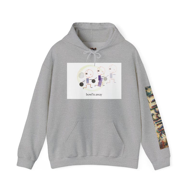 Bowln Away | mpgink ギア | ユニセックス ヘビーブレンド™ フード付きスウェットシャツ 画像 3