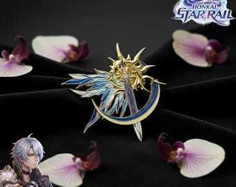 Spilla Honkai Star Rail Phainon Towards Dawn, spilla in metallo per cosplay anime, accessorio per zaino e abbigliamento, regalo