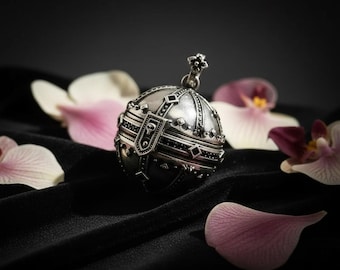 Ciondolo Kingdom of Dreams Orb in argento 925, collana vintage rebel, gioielli in stile europeo, regalo unisex per uomo e donna