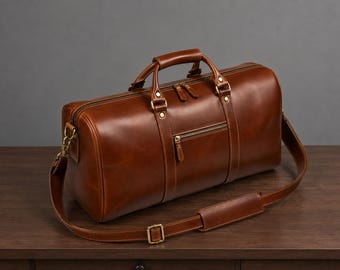 Handgemachte Leder Seesack, Weekender Reisegepäck, Herren Gym Tote, Handgemachte Tasche