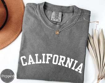 California Comfort Colors Shirt, West Coast Travel Tee